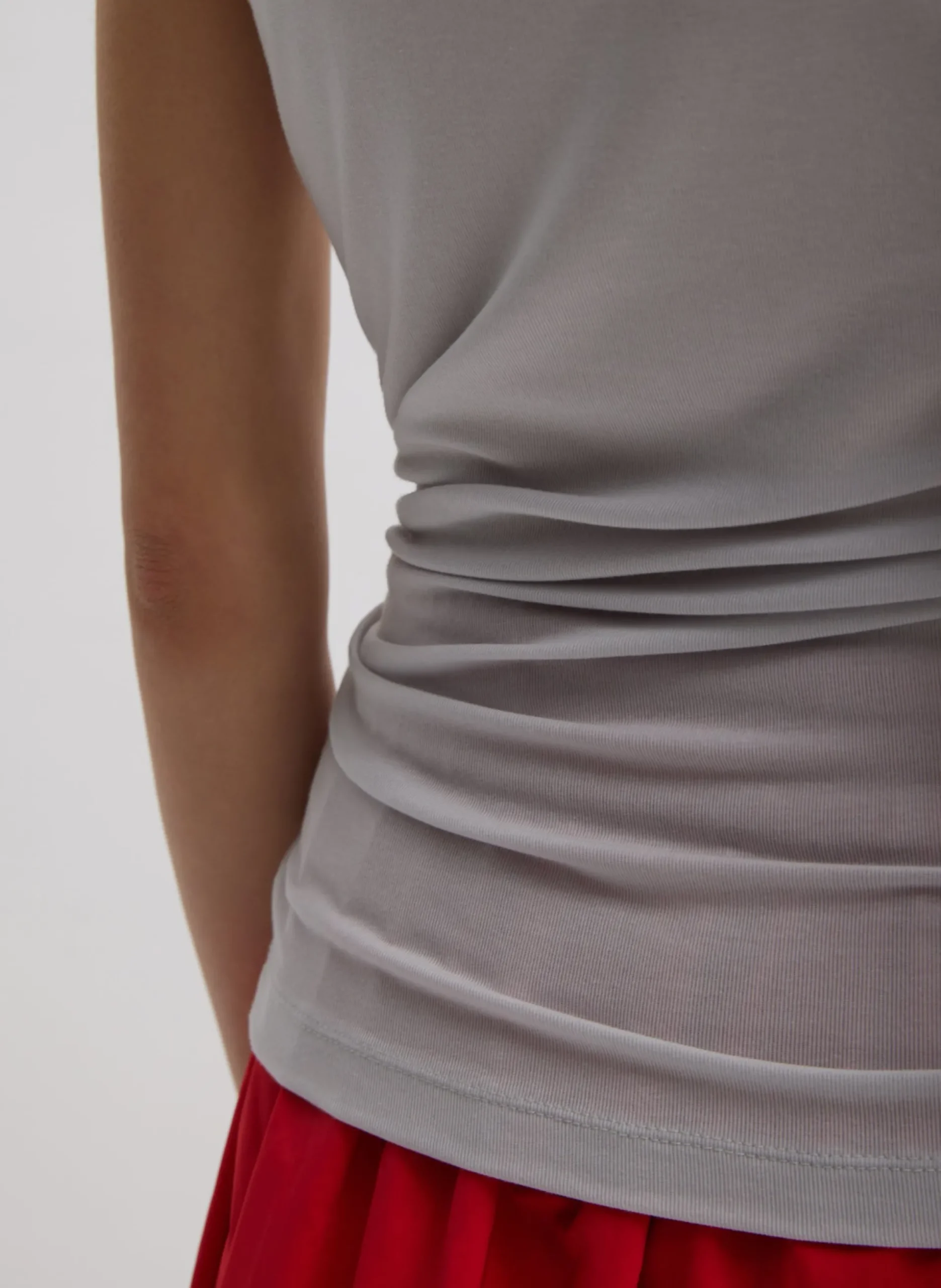 Tencel Knit Twisted Seam Tank