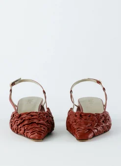 Textured Victor Slingback