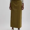 Tropical Wool Maxi Trouser Skirt
