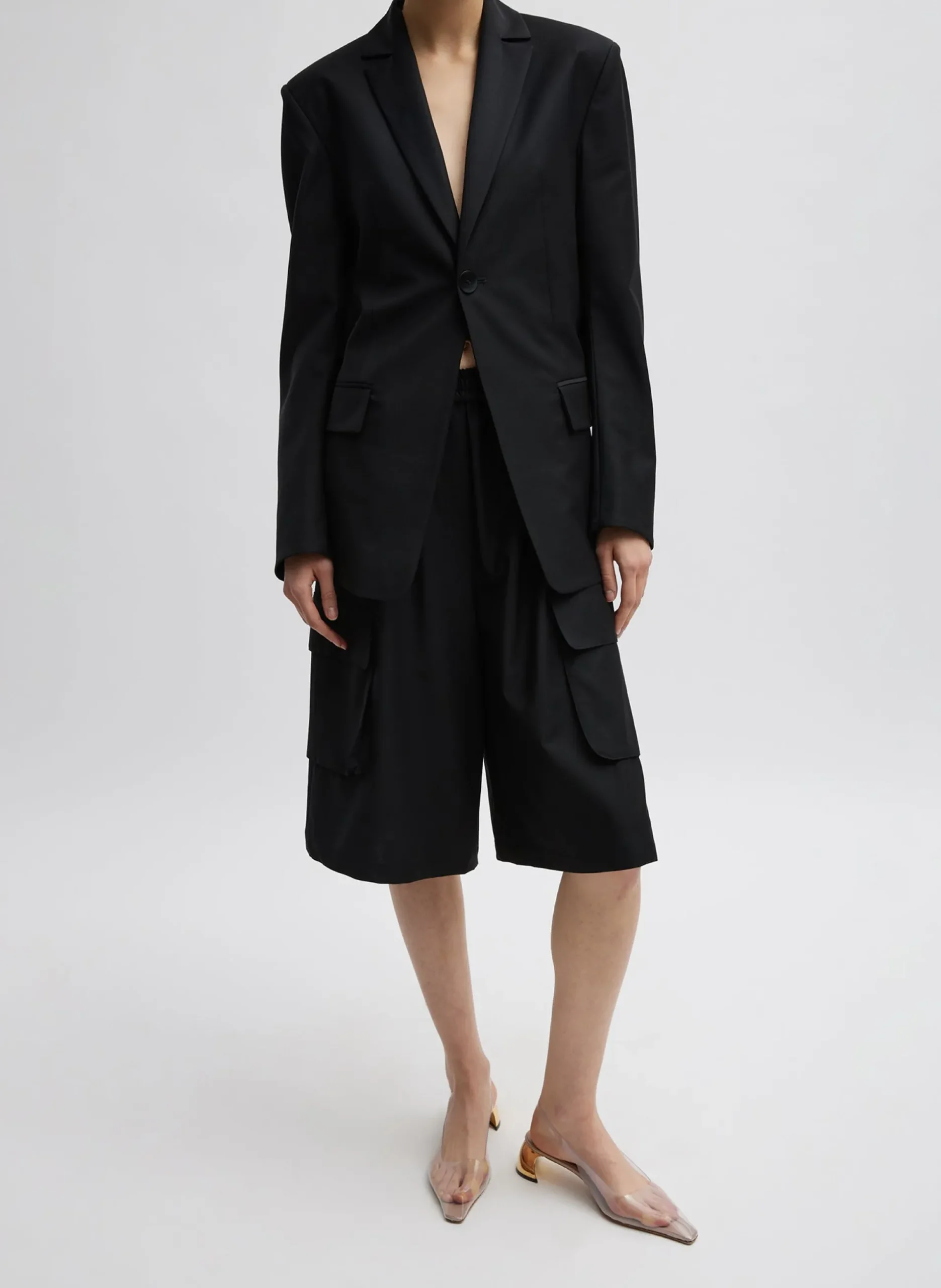 Tropical Wool Relaxed Cargo Short