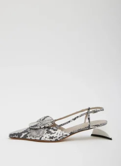 Victor Embossed Snake Slingback