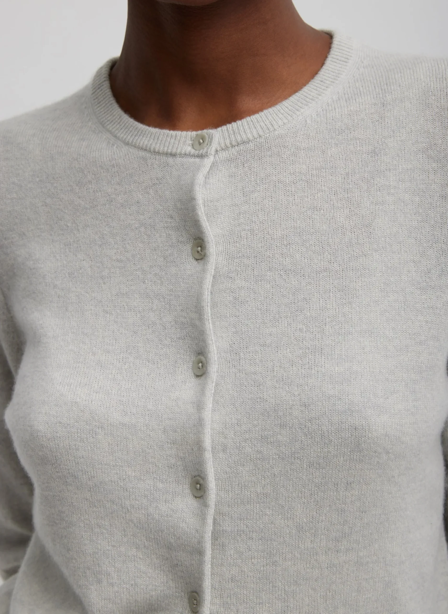 Washable Cashmere Shrunken Cardigan