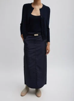 Washable Cashmere Shrunken Cardigan