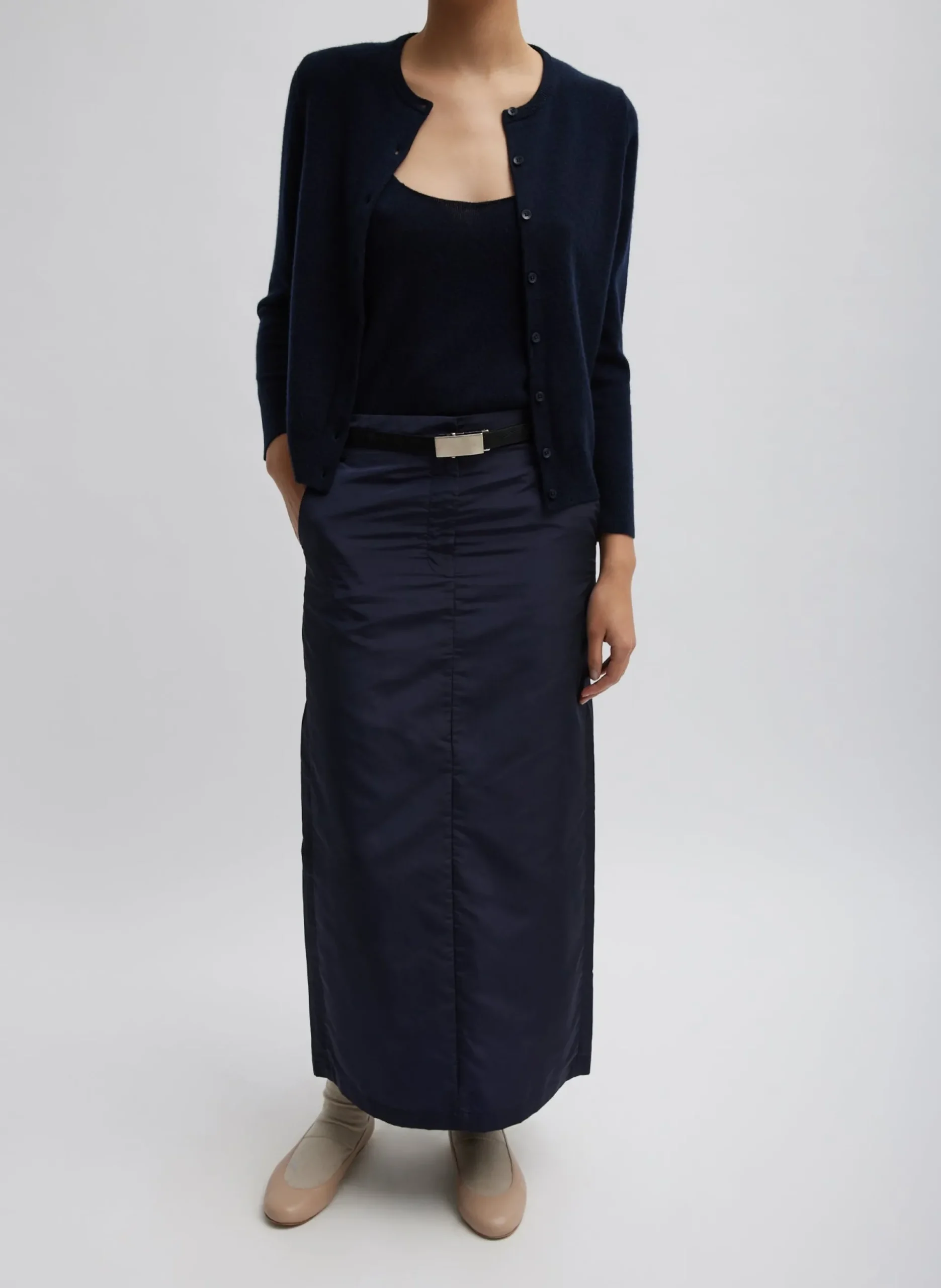 Washable Cashmere Shrunken Cardigan